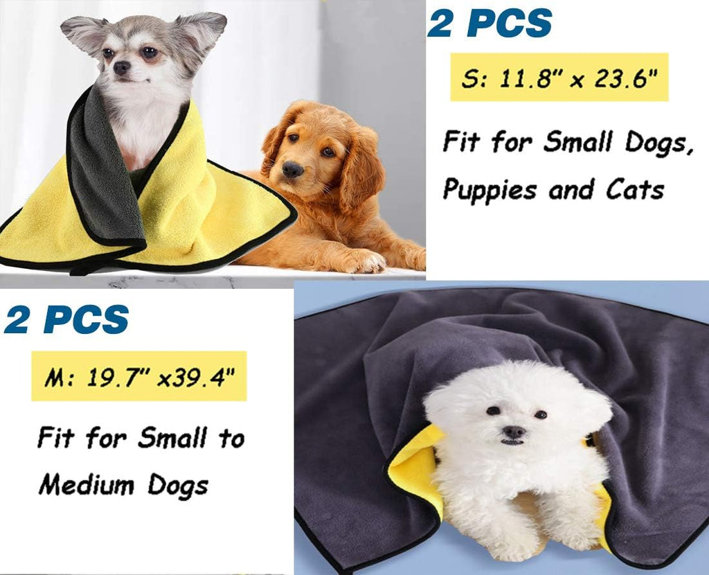 TidyDen Quick-Dry Pet Towel Set