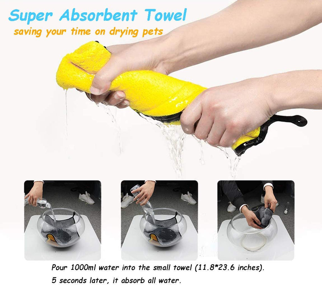 TidyDen Quick-Dry Pet Towel Set