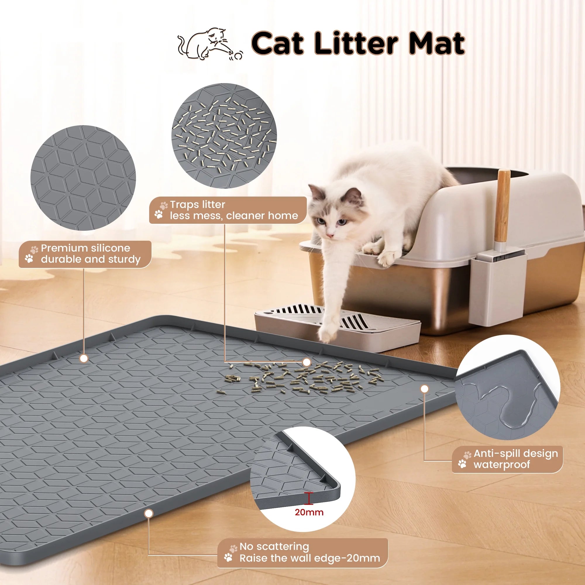 TidyDen Litter Catch Mat