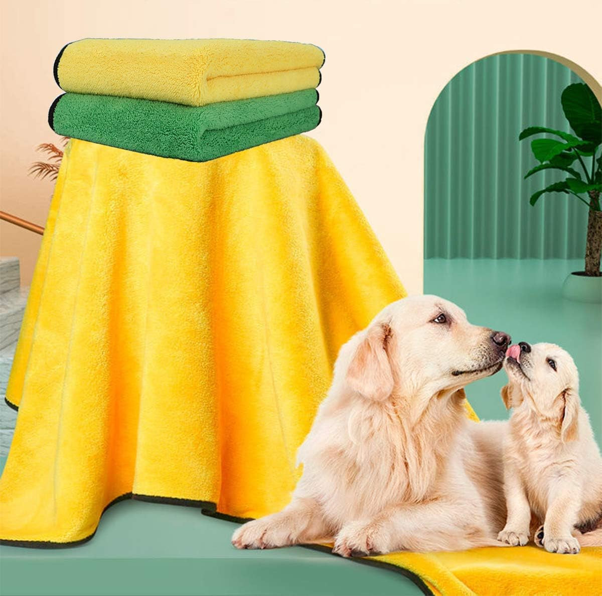 TidyDen Quick-Dry Pet Towel Set