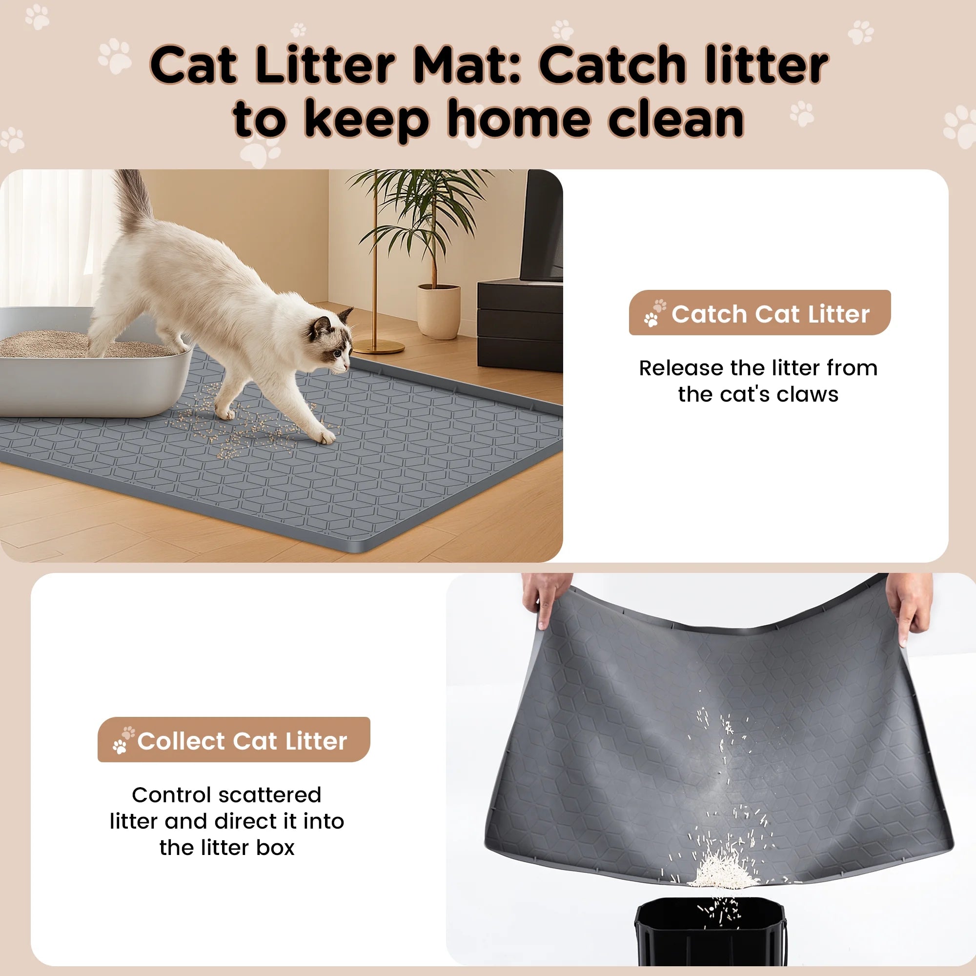 TidyDen Litter Catch Mat