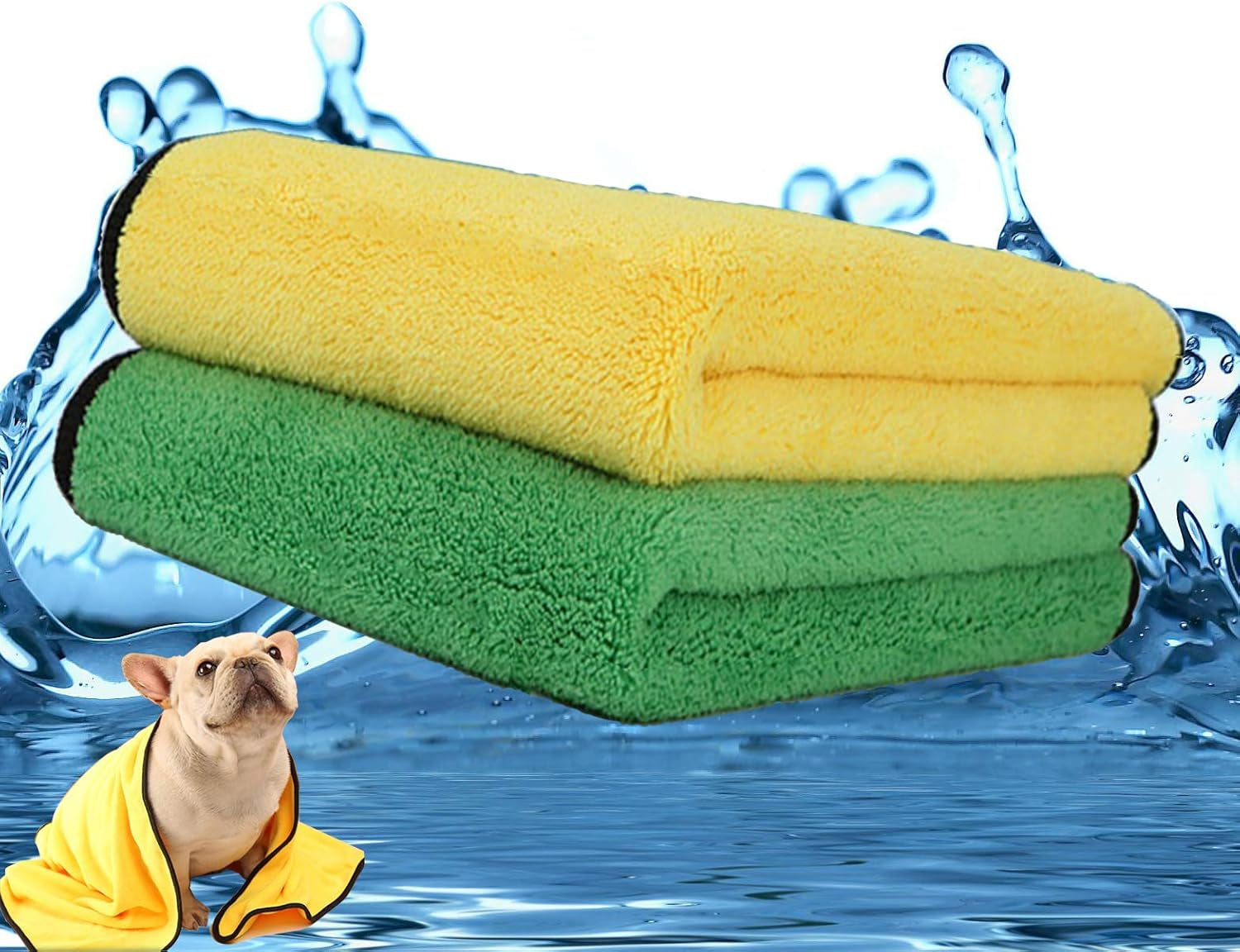TidyDen Quick-Dry Pet Towel Set
